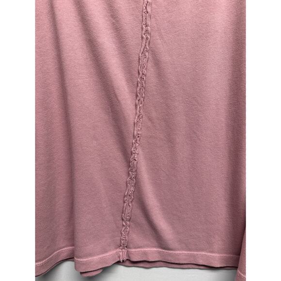 Free People We the Free Blossom Tee in Mauve ( M ) Oversized Boho Lagenlook - Picture 8 of 12